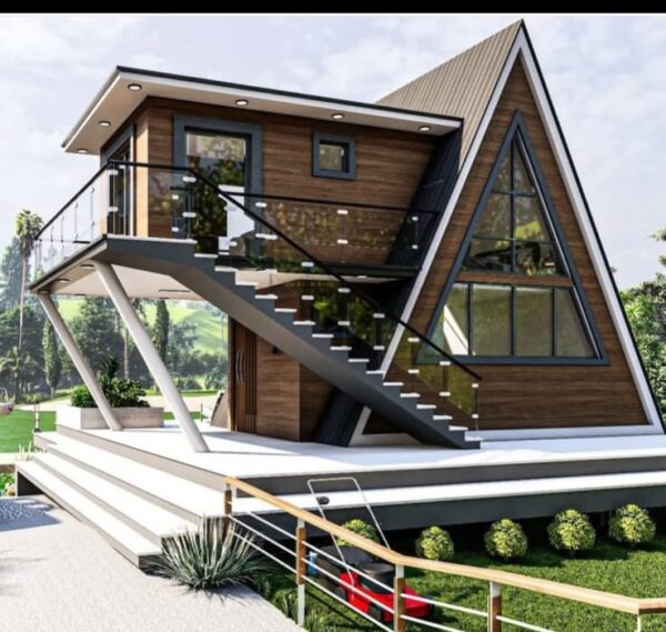 Rumah Segitiga: Desain Unik, Modern, dan Fungsional - Gambar 11